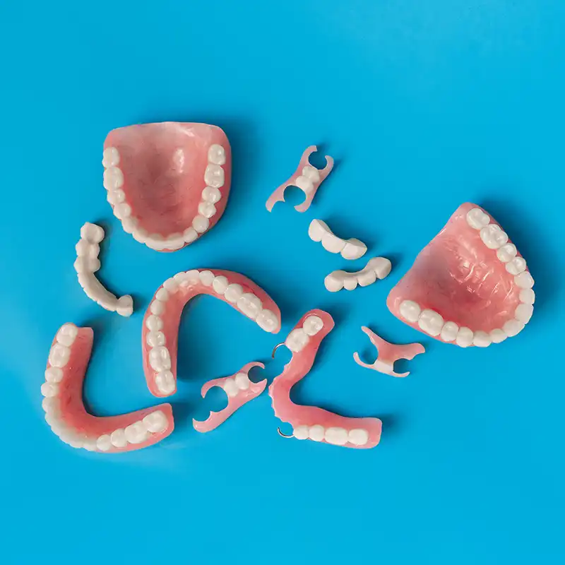 Various types of dentures